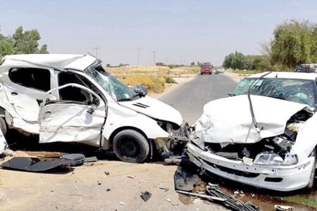 مصدومیت ۸ نفر در تصادف رانندگی جاده پارس‌آباد-برّان