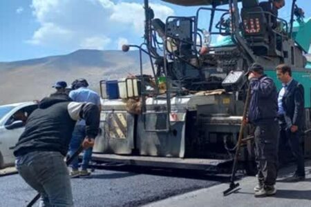 مسیر پیست اسکی سرعین آسفالت می‌شود