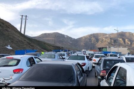 ترافیک سنگین در جاده آستارا به اردبیل