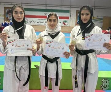 افتخارآفرینی بانوان تکواندوکار اردبیلی در رقابت‌های چند جانبه شمال کشور